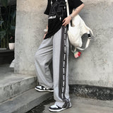Harajuku Clothing Summer Colorblock Casual Pants for men and Wofor men High Top Sports Wide-Leg Pants Trousers