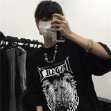 Harajuku Clothing Men's Tshirt Classic Retro Shirts Summer Printed Loose Short Sleeve T-shirt Men and Women