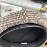 LL Cool J Hat Kangaroo Beret Embroidered Logo Plaid Retro Beret Painter Cap Autumn and Winter