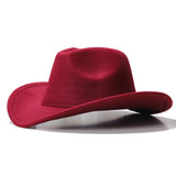 Fedora Hat Woolen Hat Style Western Big Cowboy Hat for Men and Women
