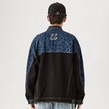Men's Spring Large Size Sports Retro Leopard Print Denim Jacket Men's Neutral Fashion Brand Jacket Men Coat