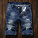 Mens Jean Shorts Summer Denim Shorts Men's Fifth Pants Trendy Loose Straight Short Pants