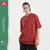 Men's Summer New Patchwork Loose Short-Sleeved Top Sports Casual Retro T-shirt Men's Men's Top