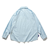 Men Shacket Long Sleeve Autumn Shirt Autumn Loose Letter Print Solid Color Shirt for Men