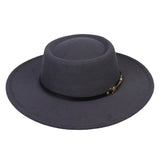 Cam Newton Hats Flat Top Jazz Top Hat Autumn and Winter Warm Men and Women British Woolen Hat