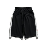 Men Pants Men's Clothes Summer Wear Vintage Men's Shorts Casual Loose Contrast Color Embroidery Sports Shorts