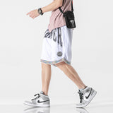 Mens Cargo Shorts Summer Trendy Printed Breathable Sports Basketball Shorts Loose Fifth Pants Beach Pants Men