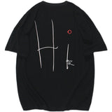 Men T Shirt Summer Casual Tops Men's Clothes Summer Wear Vintage Men's round Neck Short Sleeve Casual Loose Letter Embroidery T-shirt