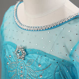 Elsa Dress Mesh Trailing Skirt