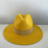 Fedora Hat Autumn and Winter Multi-Color Decoration Delicate Woolen Jazz Top Hat Women