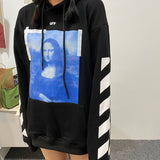 Printed Loose Sweater Ow Casual Men'S And Women'S Hoodie Jacket