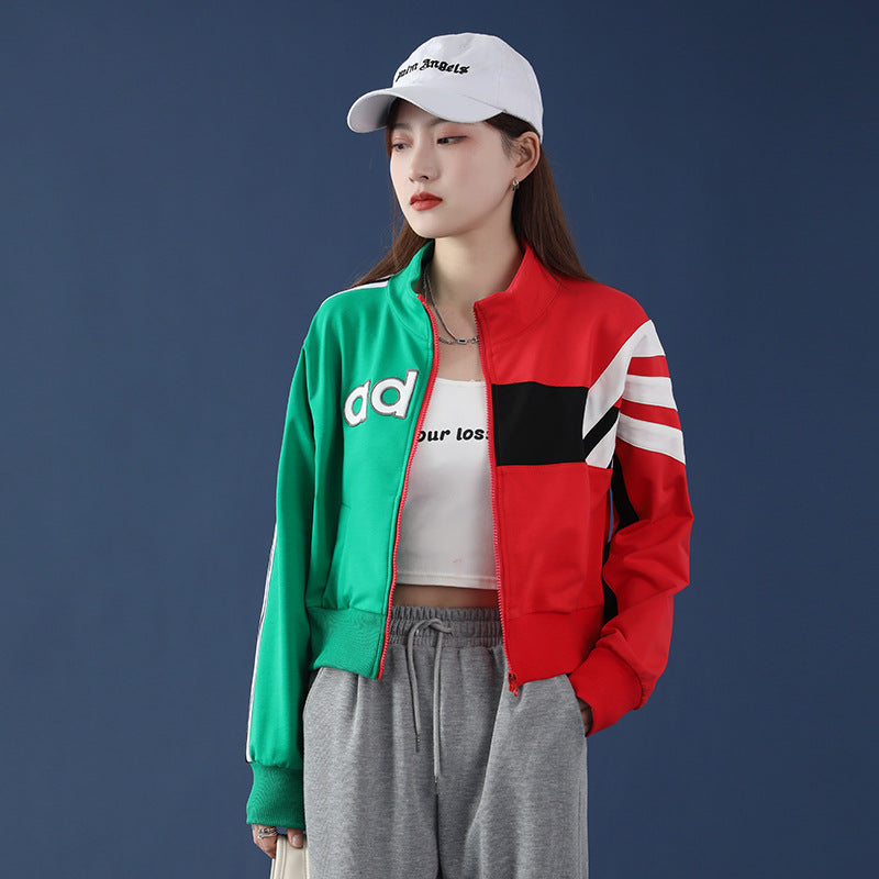 Cheerleader Letterman Jacket High Waist All-Matching Short