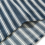Men Shacket Long Sleeve Autumn Shirt Autumn Retro Casual Loose Blue and White Striped Shirt for Men