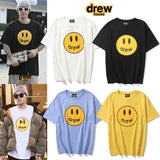 Justin Bieber Drew House T shirt Casual High Street Couple Men's and Women's ShortSleeved Tshirt
