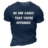 Man T Shirt round Neck Printed Loose Pullover
