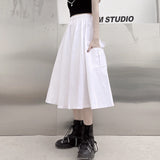 Harajuku Clothing Summer Solid Color Workwear Skirt Wofor men Casual