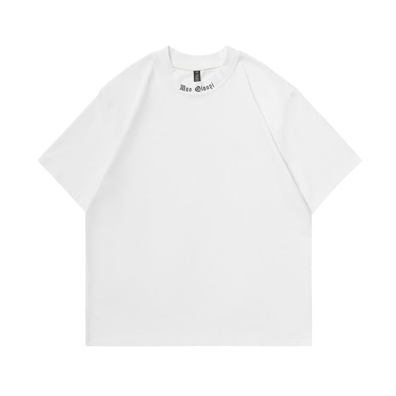 2022 Summer man t shirt Solid Color Letter Printing Half Sleeve Shirt