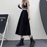Harajuku Clothing Summer Solid Color Workwear Skirt Wofor men Casual