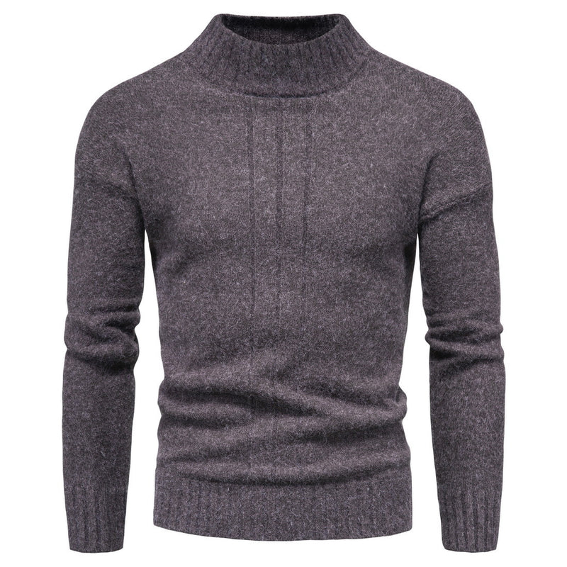 Men's Autumn Sweater Men's Mock Neck Sweater Bottoming Shirt Men Winter Outfit Casual Fashion