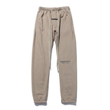 Fog Fear of God Pant Fleece-Lined Reflective Letter Drawstring Men's and Women's Leisure Tappered Trousers Sports Pants