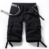 Men's Capris Pants below the Knee Shorts Summer plus Size Workwear Men's Loose Casual Shorts