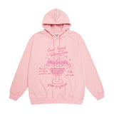 Mens Fall Outfits Cute Bear Printed Long Sleeve Hooded Sweater Loose