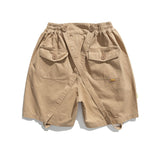 Men Shorts Men's Clothes Summer Wear Retro Men's Shorts Casual Loose Suspender Overalls Fifth Pants Trendy Men