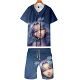 Sailor Moon Print Clothes for Men Men's Baseball Uniform Shorts Printed Fashion Sports Set