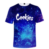 Cookies Shirt Cookies Cookies Starry Sky 3D Short Sleeve T-shirt