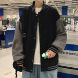 Varsity Jacket For Men Baseball Jackets Baseball Uniform Jacket Coat Loose
