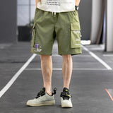 Mens Cargo Shorts Summer Overalls Pants Men's Outdoor Sports Cropped Basketball Pants Loose Casual Beach