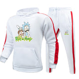 Rick and Morty Tracksuit Pullover Hoodie Sweatshirts Men and Women Sports Hooded Sweater Pants Printing Suit