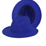 Fedora Hat Woolen Thick Top Hat Women's Fedora Hat British Style Felt Cap