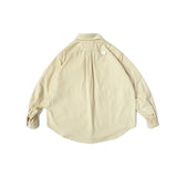 Men Shacket Long Sleeve Autumn Shirt Autumn Shirt Creative Pocket Patchwork Shirt