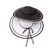Fedora Golf Hats Summer Satin Women's Dome Straw Hat