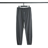 Fog Essentials Pants Spring and Autumn Double Line Letter Solid Color Terry Casual Trousers Men and Women Same Style
