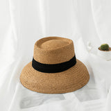 Italian Fedora Hats Fashion Wide Brim Top Hat Female Summer