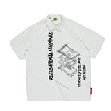 Men T Shirt Summer Casual Tops Men's Clothes Summer Wear Retro Men's round Neck Short Sleeve Casual Loose Letters Printed Shirt Fashion