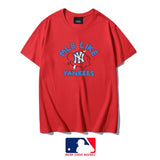 MLB T Shirt Men & Women Trendy MLB Lightning Print round Neck Short Sleeve T-shirt