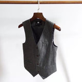 Men's Dress Vests Business Waistcoat Men's Slim-Fit Trendy Vest