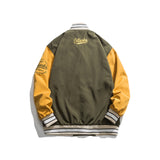 Varsity Jacket For Men Baseball Jackets Letter Splicing Loose Jacket Male