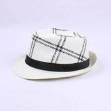 Fedora Hat Men's Top Hat Middle-Aged and Elderly Sun Hat Retro British Jazz Hat
