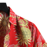Men Shirt Fashion Slim Fit Shirt Short Sleeve Shirt Large Size Casual Beach Style Shirts Spring/Summer New Men's Short Sleeve Flower Shirt