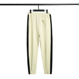 Fog Essentials Pants Spring and Autumn Double Line Letter Color Matching Casual Terry Trousers for Men and Women