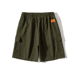 Men Shorts Men's Clothes Summer Wear Retro Men's Shorts Casual Loose Two-Bag Workwear Straight Shorts