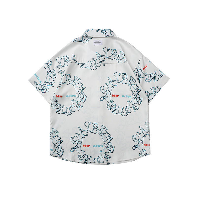 2022 Summer man t shirt Fun Printing Short Sleeve Shirt