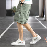 Mens Cargo Shorts Men's Summer Loose Fifth Pants Overalls Youth Straight Casual Letters