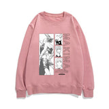 Chainsaw Man Hoodie Machima Anime round-Neck with Fleece Lining No Hooded