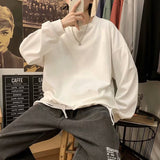 Men Long Sleeve T-shirt Crew Neck Inner Bottoming Shirt