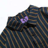 Men Shacket Long Sleeve Autumn Shirt Autumn Shirt Striped Loose Casual Youth Shirt Men